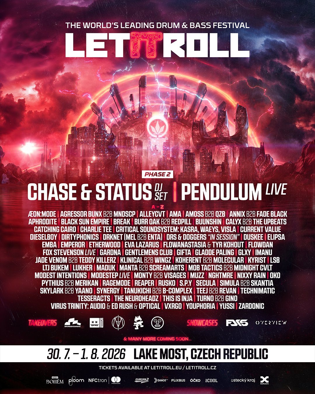 Oznamujeme line-up Phase 2 na Let It Roll 2026 | Let It Roll